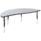 Flash Furniture Round 60 W, 60 L, 25.25 H, Chrome, Laminate, Particleboard, Steel, Grey XU-GRP-A60-HCIRC-GY-T-P-GG - alternate 10